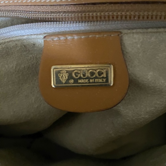 Gucci Vintage Rare Disco Brown tan bag in really good condition - Picture 11 of 13